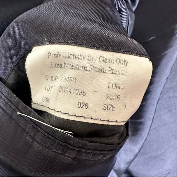Brooks Brothers Brooksease Blazer Men Size 40L Black 100% Wool Made in USA EUC - Picture 10 of 12